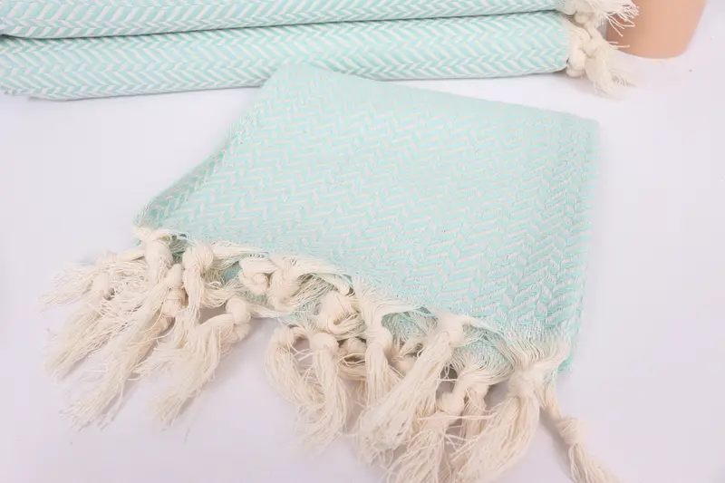 Monogram Towels, Bridesmaid Gifts, Bridal Shower Gifts, 36x18 Cotton Chevron Towel, Personalized Gift, Spa Towel, Bathroom Towels, Housewarming Gift - 5