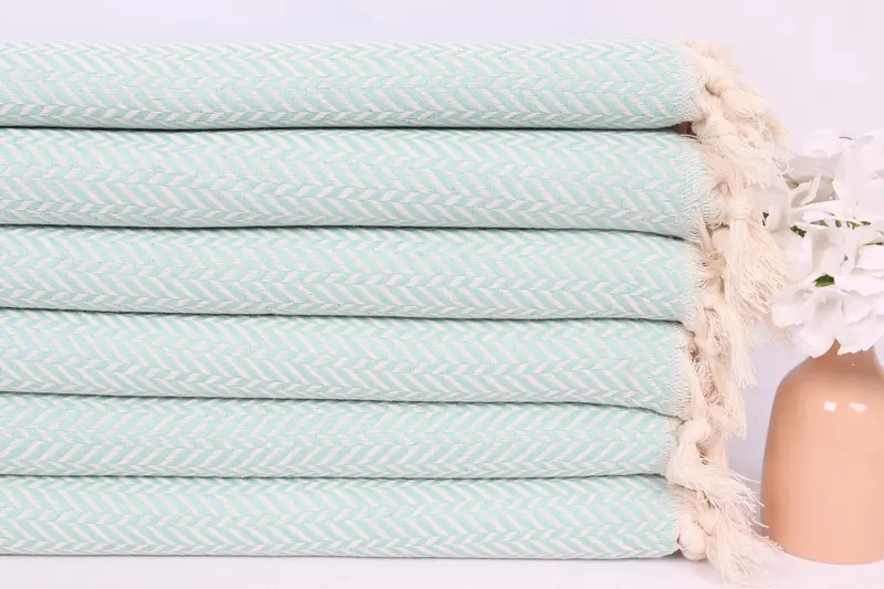 Monogram Towels, Bridesmaid Gifts, Bridal Shower Gifts, 36x18 Cotton Chevron Towel, Personalized Gift, Spa Towel, Bathroom Towels, Housewarming Gift - 3
