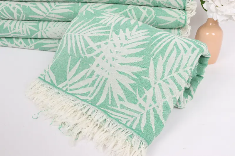 Gift For The Home Decor, Valentines Day Gift, Throw Blanket, Throw Blanket Couch, Boho Throw Blankets, 100x80 Cotton Floral Patterned Towel - 4