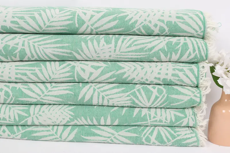 Gift For The Home Decor, Valentines Day Gift, Throw Blanket, Throw Blanket Couch, Boho Throw Blankets, 100x80 Cotton Floral Patterned Towel - 3