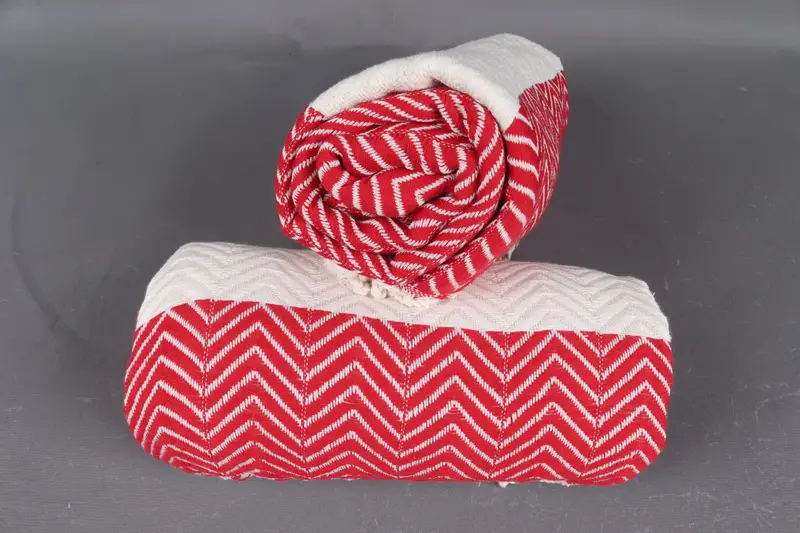 Bachelor Party Favors, Turkish beach towel, Gift For Her, Bachelorette Party Gifts, 70x40 Cotton Zig zag Towel, Travel towel, Peshtemal Towel - 5