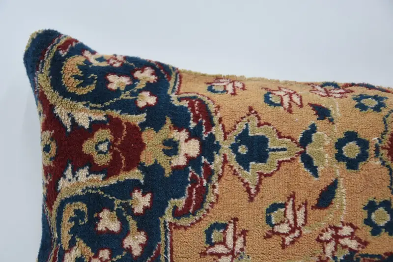 Oriental Pillow Case, Designer Throw Cushion Case, Gift Pillow, Cushion Cover, 12x24 Orange Cushion Cover, Kilim Pillow, Kilim Cushion Sham - 2