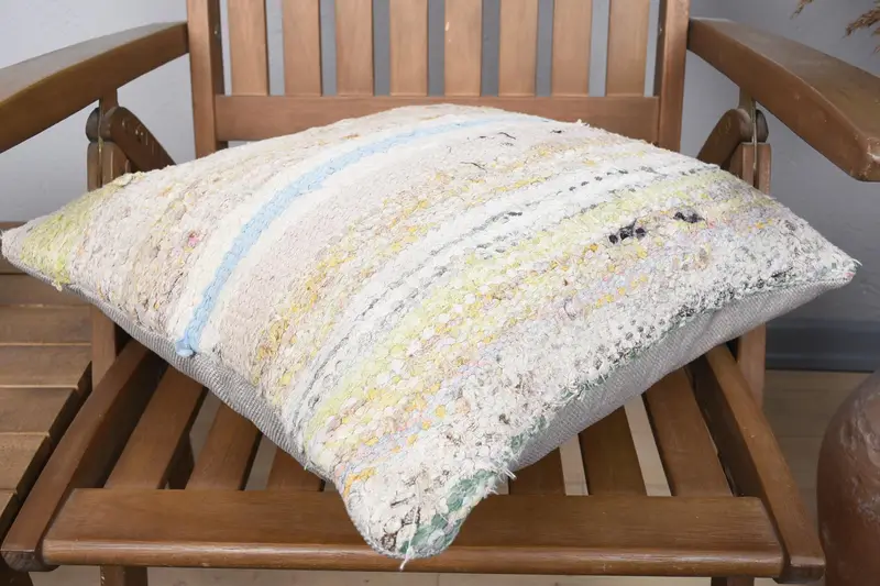 Home Decor Pillow, Accent Throw Pillow Case, Anatolian Pillow, Kilim Pillow, Retro Pillow Sham, Pillow, 18x18 Yellow Pillow, Handmade Kilim Cushion - 4