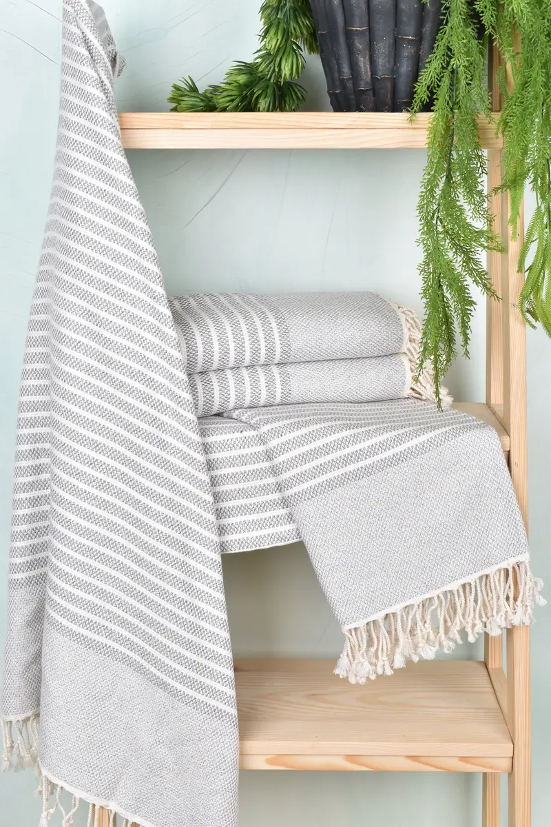 76x40 Cotton Striped Towel, Turkish Towel Beach, Custom Bath Towel, Monogram Towels, Employee Gifts, Custom Wedding Gift, Bachelorette Party Gifts - 6