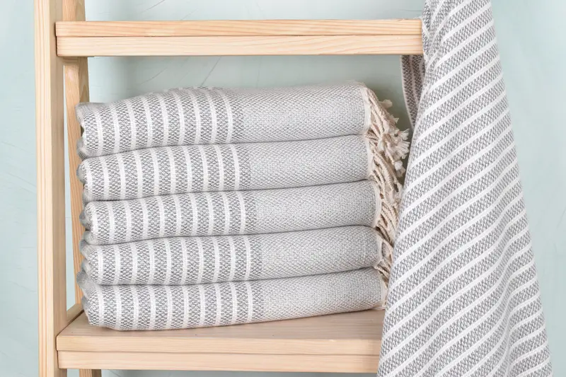 76x40 Cotton Striped Towel, Turkish Towel Beach, Custom Bath Towel, Monogram Towels, Employee Gifts, Custom Wedding Gift, Bachelorette Party Gifts - 2
