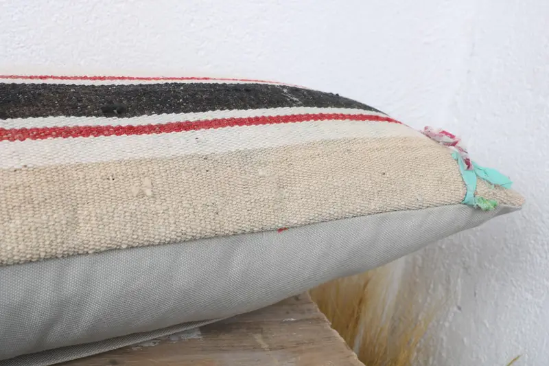 Ethnical Kilim Rug Pillow, Wholesale Pillow Case, Pillow for Couch, Boho Pillow Sham Cover, 12x36 White Cushion Cover, Cushion Case - 6