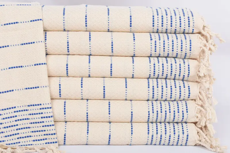 Turkish Towel Hand Towel, Monogrammed Hand Towel, Summer Towel, Personalized Kitchen Towel, Bridesmaid Favors, 36x18 Cotton Striped Design Towel - 1