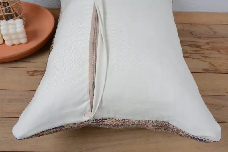 Ethnic Pillow Sham, 16x24 Brown Cushion Cover, Decorative Bolster Pillow Case, Cushion Cover, Vintage Pillow, Boho Pillow, Ethnical Kilim Rug Pillow - 6