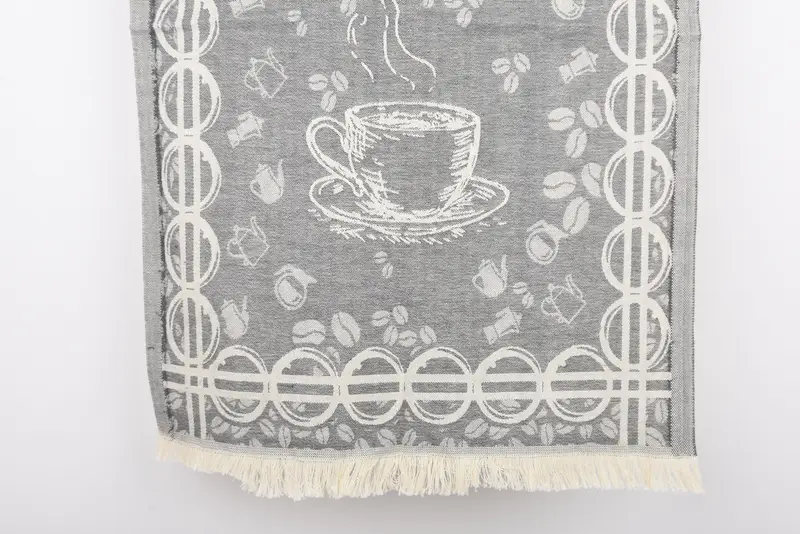 Konuk havlu, monogramlı el havlu, sevgililer günü hediye, kişiselleştirilmiş hediye, nedime hediyesi, özel el havlu, 28x20 pamuklu kahve desenli havlu - 1