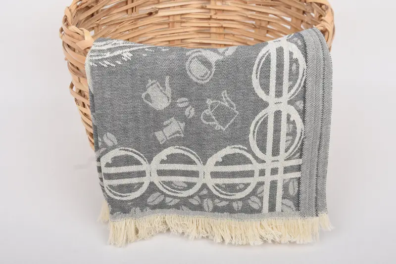 Konuk havlu, monogramlı el havlu, sevgililer günü hediye, kişiselleştirilmiş hediye, nedime hediyesi, özel el havlu, 28x20 pamuklu kahve desenli havlu - 6