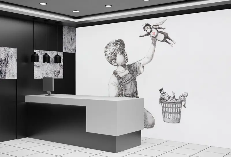 Street Wall Painting, Banksy Child Wall Decor, Banksy Wall Art, Banksy Game Changer Wall Paper, Banksy Nurse Wall Painting, - 4