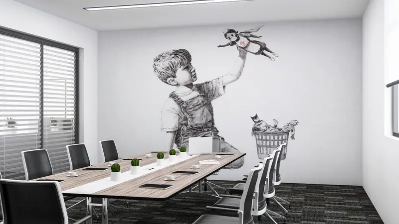 Street Wall Painting, Banksy Child Wall Decor, Banksy Wall Art, Banksy Game Changer Wall Paper, Banksy Nurse Wall Painting, - 5
