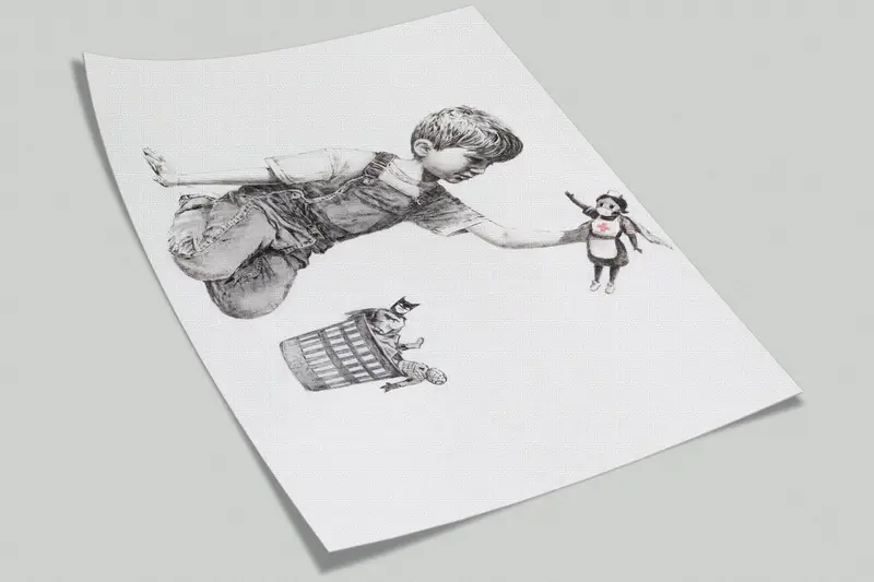 Street Wall Painting, Banksy Child Wall Decor, Banksy Wall Art, Banksy Game Changer Wall Paper, Banksy Nurse Wall Painting, - 10