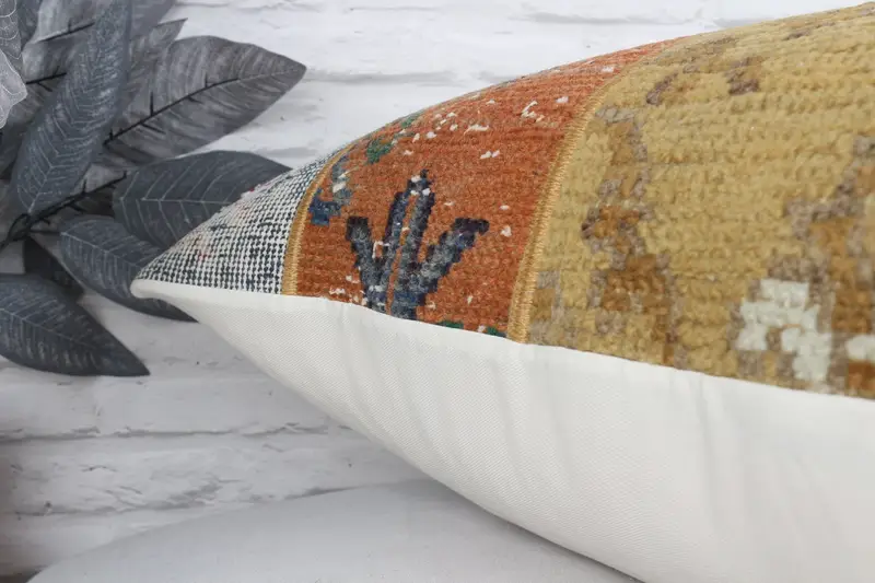 Outdoor Cushion, Cushion Cover, Accent Pillow Sham, Pillow for Couch, Boho Pillow Sham Cover, Kilim Cushion Sham, 20x28 Red Cushion - 8