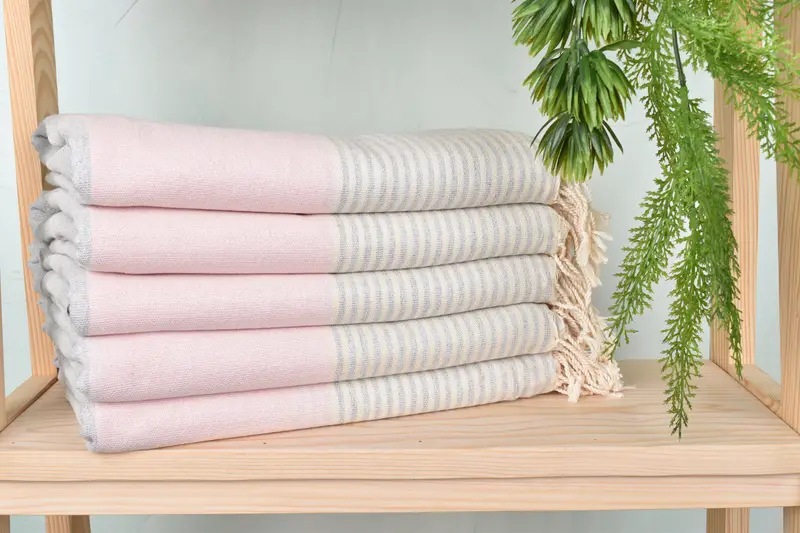 Quick-dry peshtemal, Bridal Shower Gifts, 68x40 Cotton Striped Towel, Halloween Bachelorette Party Favors, Organic Turkish towel, Summer Gift - 2