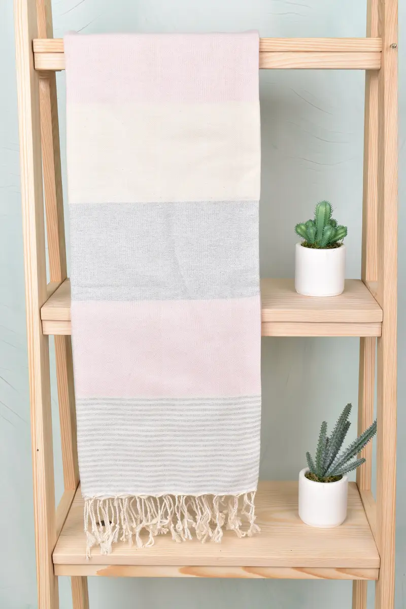 Quick-dry peshtemal, Bridal Shower Gifts, 68x40 Cotton Striped Towel, Halloween Bachelorette Party Favors, Organic Turkish towel, Summer Gift - 8