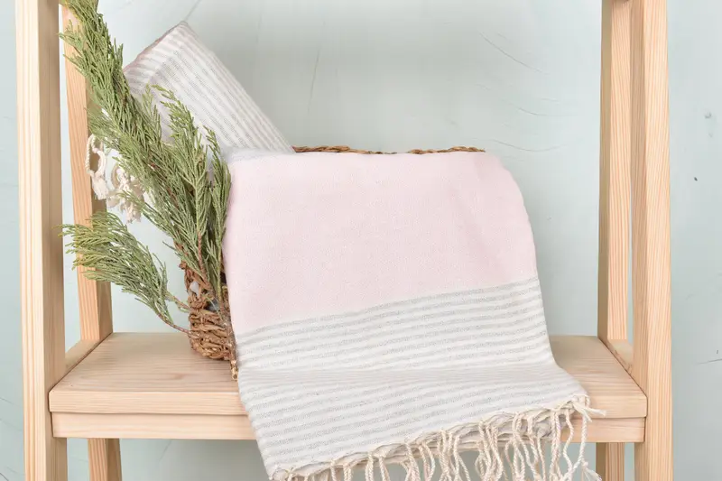 Quick-dry peshtemal, Bridal Shower Gifts, 68x40 Cotton Striped Towel, Halloween Bachelorette Party Favors, Organic Turkish towel, Summer Gift - 4