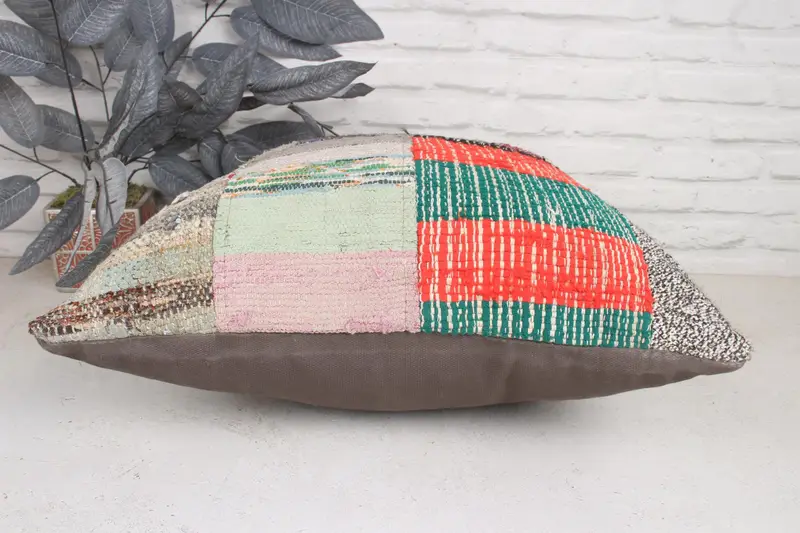Toss Cushion Cover, Boho Pillow Sham Cover, Kilim Pillow Cover, Authentic Pillow, 20x20 Beige Pillow Case, Turkish Pillow, Cushion Case - 5