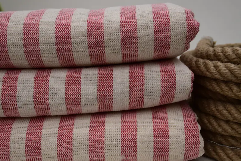 Organic towel, Custom Turkish Towel, Summer Gift, Gift For Bride, Soft and absorbent Turkish towel, Turkish towel, 68x40 Cotton Striped Terry Towel - 2