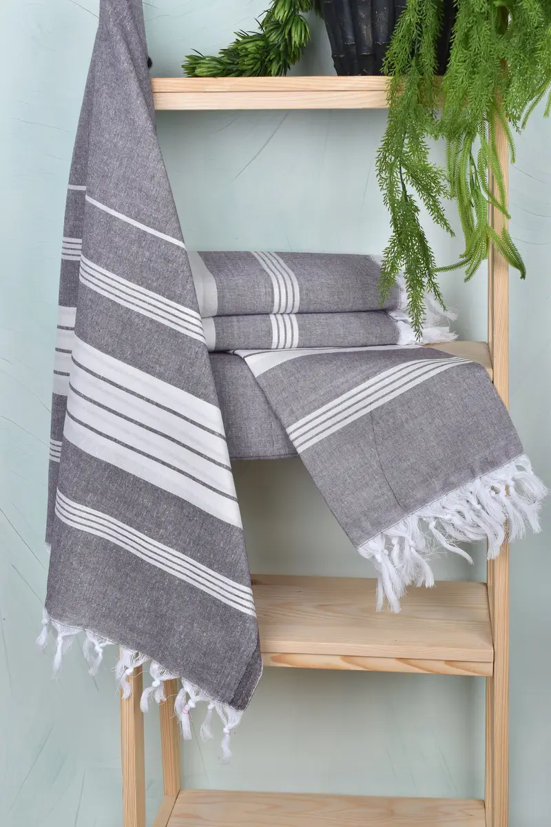 Wedding Favors, 68x36 Cotton Striped Towel, Lightweight Turkish towel, Bachelorette Party Gifts, Beach Wedding Favor, Personalized Gift For Her - 6