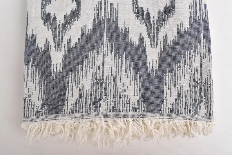 Boho Throw Blankets, Family Gift Basket, Thanksgiving Tablecloth, Throw Blanket, Custom Wedding Gifts, 90x76 Cotton Patterned Towel, Boyfriend Gift - 5