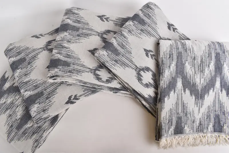 Boho Throw Blankets, Family Gift Basket, Thanksgiving Tablecloth, Throw Blanket, Custom Wedding Gifts, 90x76 Cotton Patterned Towel, Boyfriend Gift - 4