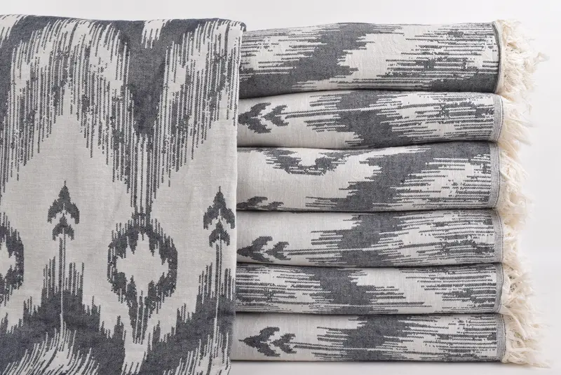 Boho Throw Blankets, Family Gift Basket, Thanksgiving Tablecloth, Throw Blanket, Custom Wedding Gifts, 90x76 Cotton Patterned Towel, Boyfriend Gift - 2