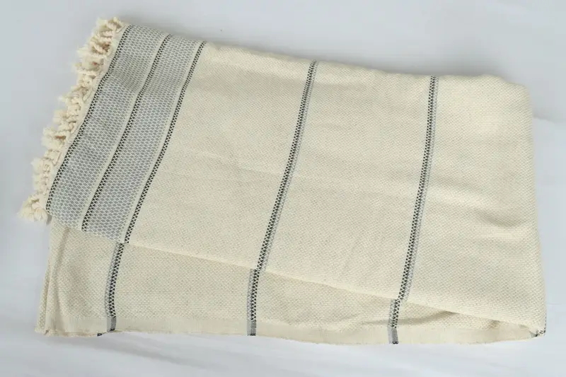 Custom Wedding Gifts, Boho Throw Blankets, 104x96 Cotton Striped Towel, Personalized Bridesmaid Gift, Wedding Favors, Beach Wedding Favor - 6