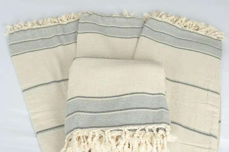 Custom Wedding Gifts, Boho Throw Blankets, 104x96 Cotton Striped Towel, Personalized Bridesmaid Gift, Wedding Favors, Beach Wedding Favor - 5