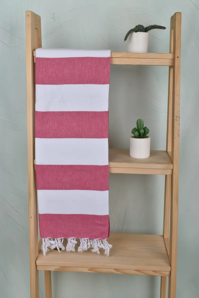 Beach Size Towel, Bachelorette Party Gift, Wedding Gifts Towel, Absorbent towel, 70x40 Cotton Striped Towel, Birthday Gift, Holiday Towel - 8