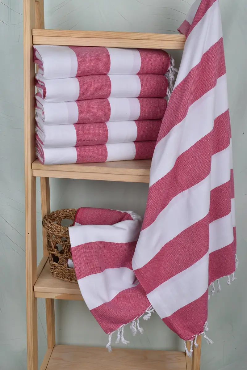 Beach Size Towel, Bachelorette Party Gift, Wedding Gifts Towel, Absorbent towel, 70x40 Cotton Striped Towel, Birthday Gift, Holiday Towel - 3