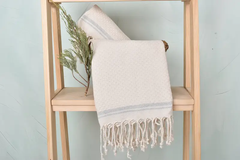 Gym Towel, 68x36 Cotton Striped Towel, Custom Wedding Gift, Bridal Gifts, Bachelorette Party Gift, Thin towel, Handmade Turkish hammam towel - 4
