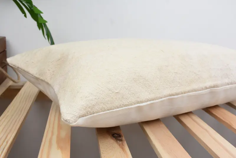 Turkish Pillow, Pillow Cover, 12x24 White Cushion Cover, Antique Pillows, Nomadic Pillow Sham, Vintage Kilim Pillow, Outdoor Cushion Cover - 6