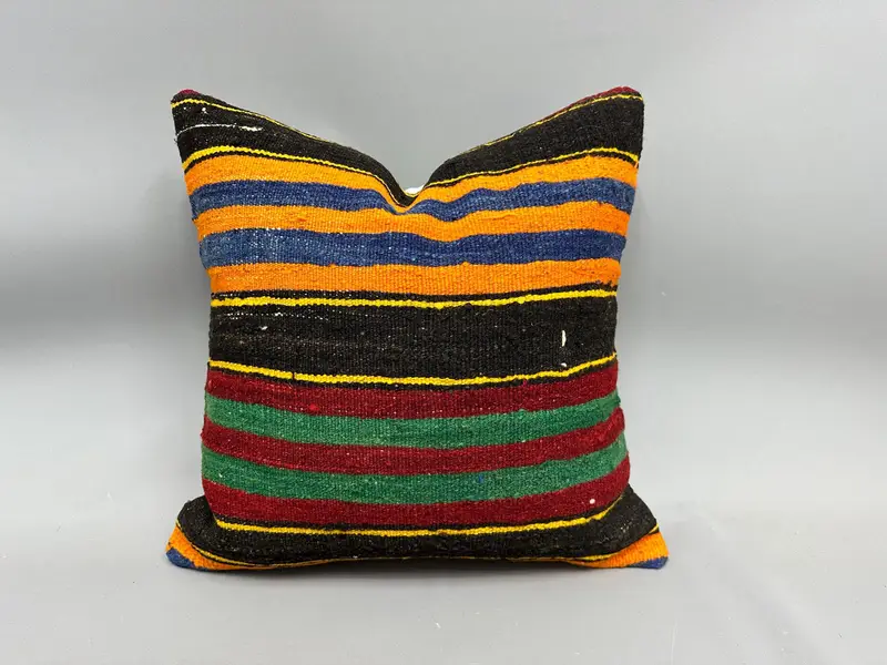 Pillow Cover, 20x20 Orange Cushion Cover, Pillow for Sofa, Home Decor Pillow, Gift Pillow, Yoga Cushion Case - 1
