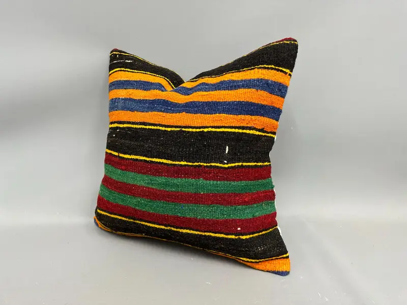 Pillow Cover, 20x20 Orange Cushion Cover, Pillow for Sofa, Home Decor Pillow, Gift Pillow, Yoga Cushion Case - 3