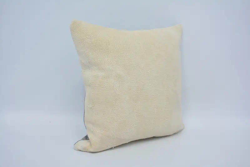 Kilim Cushion Sham, Sofa Cushion Cover, 16x16 White Cushion Case, Throw Kilim Pillow, Sofa Pillow, Pattern Throw Pillow, Boho Pillow, Pillow Case - 3
