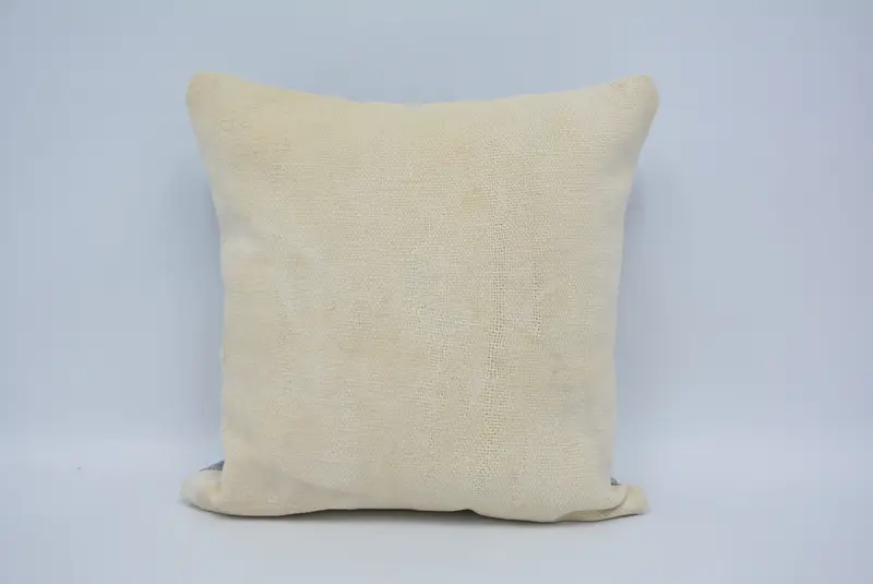Kilim Cushion Sham, Sofa Cushion Cover, 16x16 White Cushion Case, Throw Kilim Pillow, Sofa Pillow, Pattern Throw Pillow, Boho Pillow, Pillow Case - 1