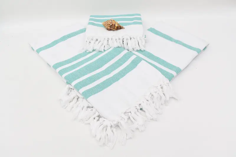 Personalized Gifts, Handwoven Turkish Towel, Spa Towel, Lightweight Turkish towel, Employee Gifts, 70x40 Cotton Herringbone Towel, Lightweight towel - 8