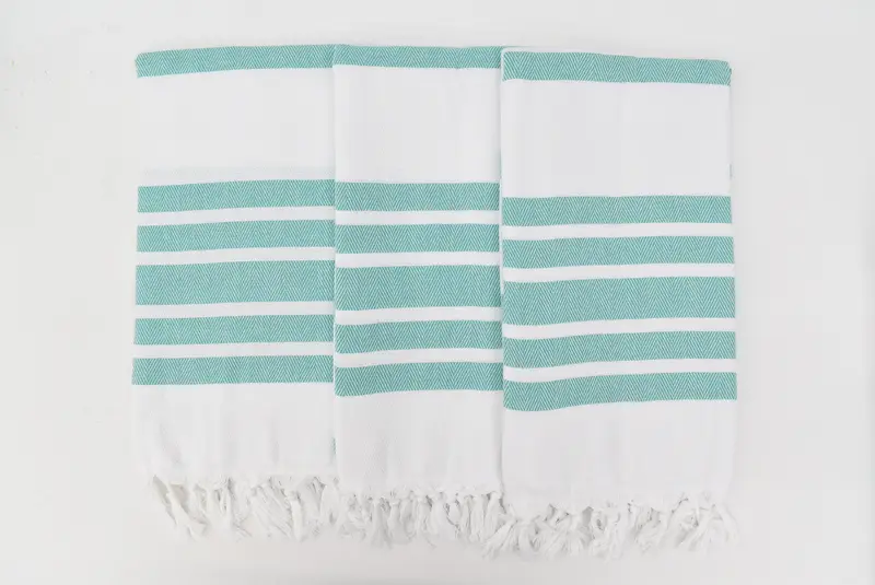 Personalized Gifts, Handwoven Turkish Towel, Spa Towel, Lightweight Turkish towel, Employee Gifts, 70x40 Cotton Herringbone Towel, Lightweight towel - 6