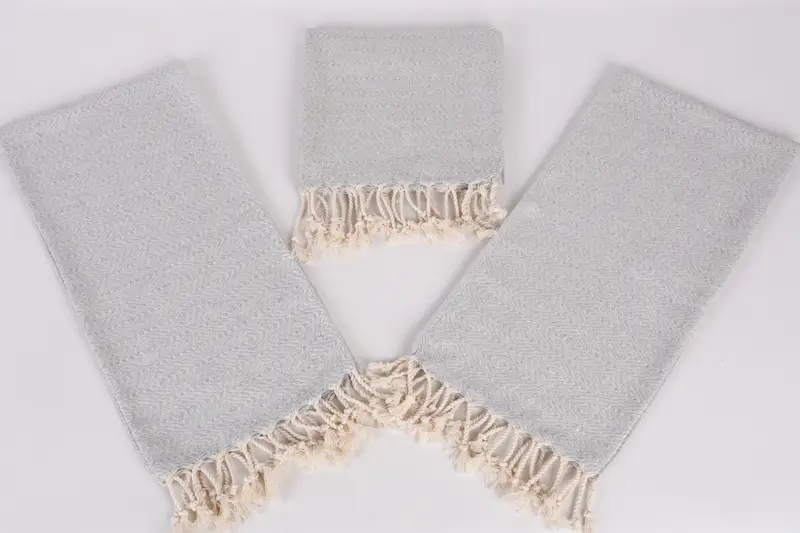 Türkischer Handtuch, personalisiertes Küchentuch, 36x18 Baumwoll -Zickzack -Diamanttuch, Custom Handtuch, Jubiläumsgeschenk für sie, Fitnesshandtuch - 6
