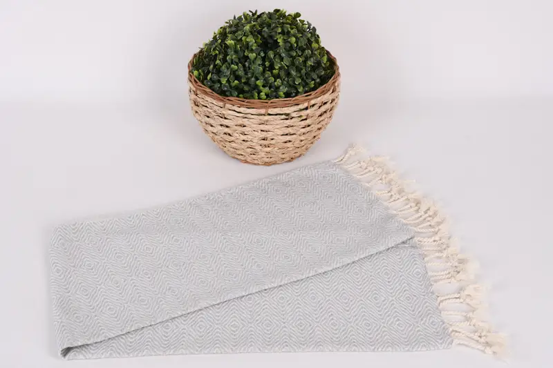 Türkischer Handtuch, personalisiertes Küchentuch, 36x18 Baumwoll -Zickzack -Diamanttuch, Custom Handtuch, Jubiläumsgeschenk für sie, Fitnesshandtuch - 4
