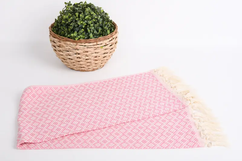 38x20 Cotton Diamond Towel, Personalized Hand Towel, Bridesmaid Towel, Memorial Gift, Monogram Kitchen Towel, Monogrammed Hand Towel, Gym Towel - 4