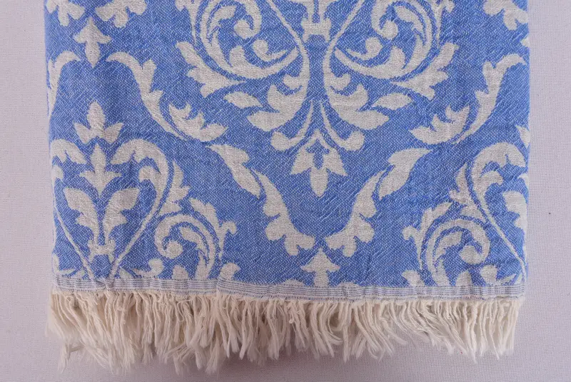 Personalised Gift, Quick-Dry Beach Towel, Organic towel, Antibacterial Turkish peshtemal towel, 68x36 Cotton Baroque Towel, Absorbent towel - 8