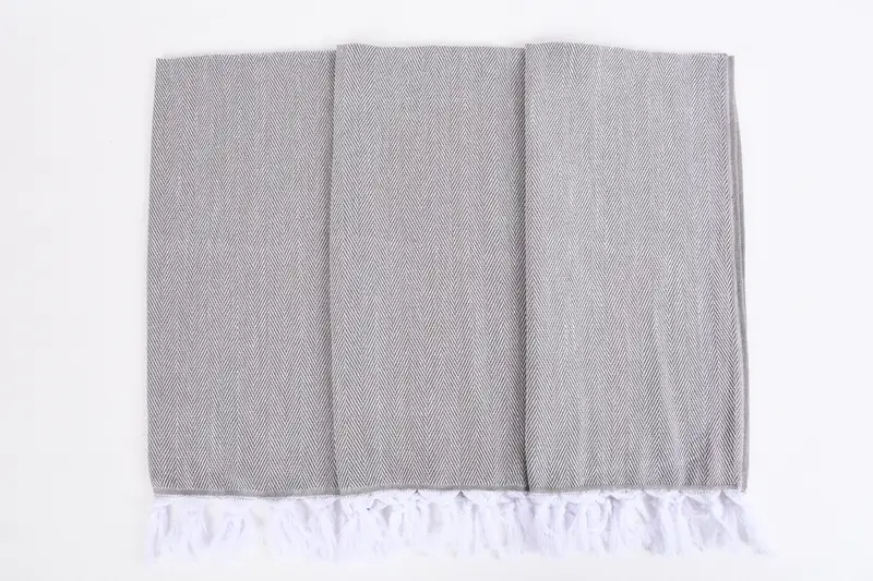 36x18 Cotton Herringbone Towel, Gift For Wedding Day, Turkish Hand Towel, Bulk Order Towel, Memorial Gift, Small Bath Towels, Monogram Hand Towel - 7