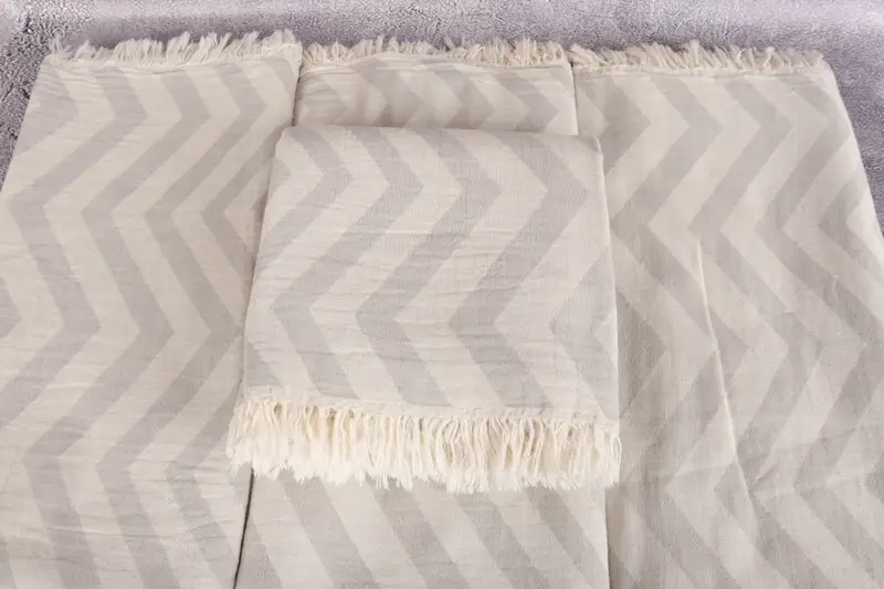 Custom Gift, Guest Towel, Travel towel, Large Turkish Towel, Gift For Coworker, Florida Bachelorette Party Favors, 70x40 Cotton Zigzag Design Towel - 4