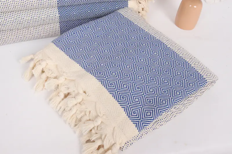 Bedspread, Bachelorette Gifts, Decorative Bedspread, Bachelor Gift, Beach Wedding Favor, Bridesmaid Gifts, 104x80 Cotton Diamond Towel - 5