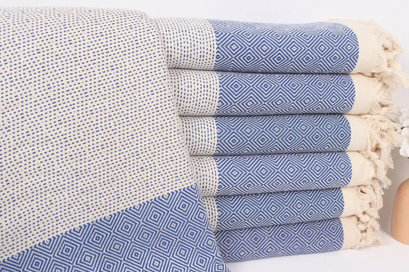 Bedspread, Bachelorette Gifts, Decorative Bedspread, Bachelor Gift, Beach Wedding Favor, Bridesmaid Gifts, 104x80 Cotton Diamond Towel - 1