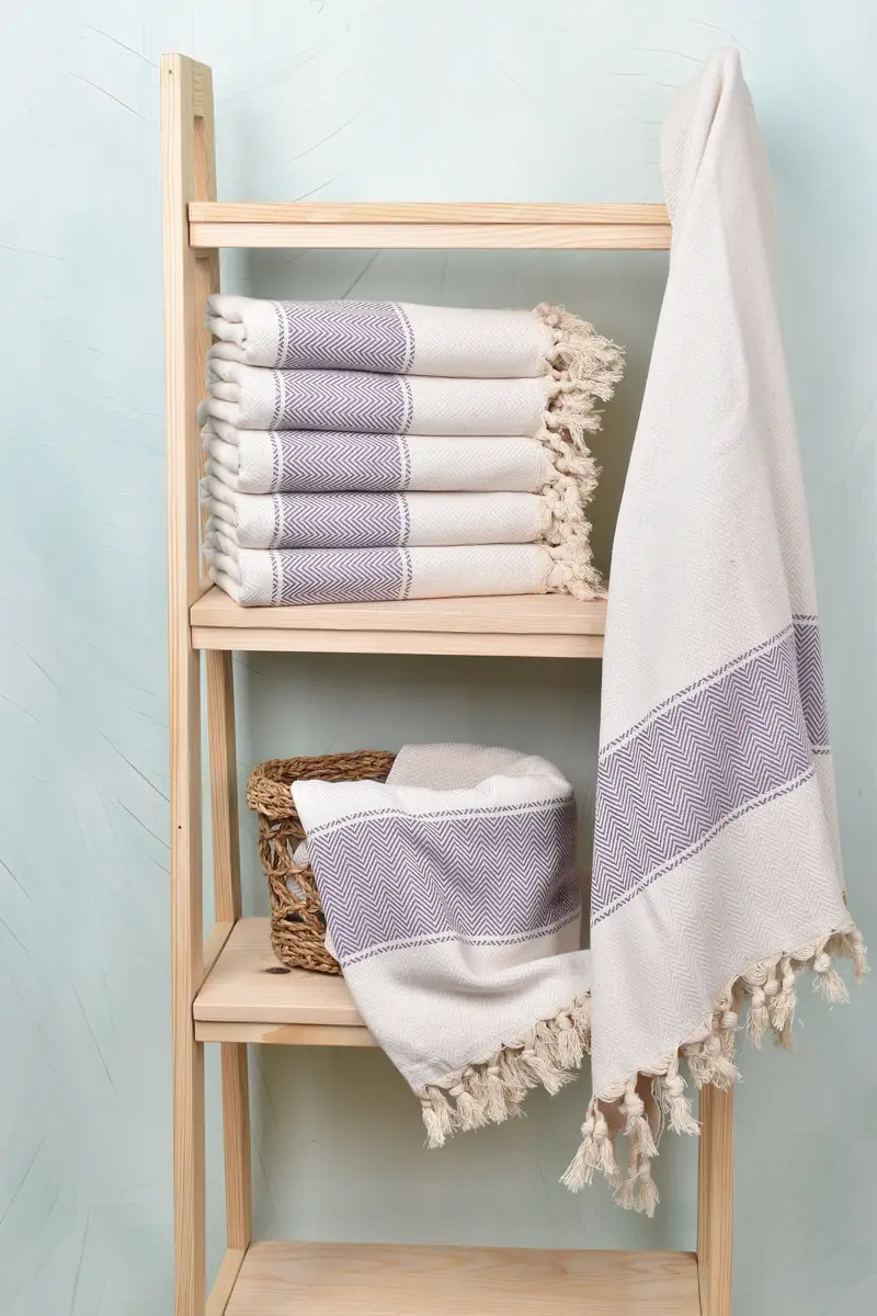 70x36 Cotton Herringbone Towel, Bachelor Bachelorette Party Favors, Grandma Gift, Spa Towel, Wedding Gift, Personalized Towel Gift, Travel towel - 3