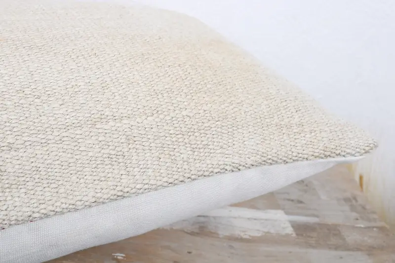 Interior Designer Pillow, Kilim Cushion Sham, Bolster Cushion Cover, Bright Pillow, Pillow Case, 12x20 White Pillow Sham, Throw Kilim Pillow - 6