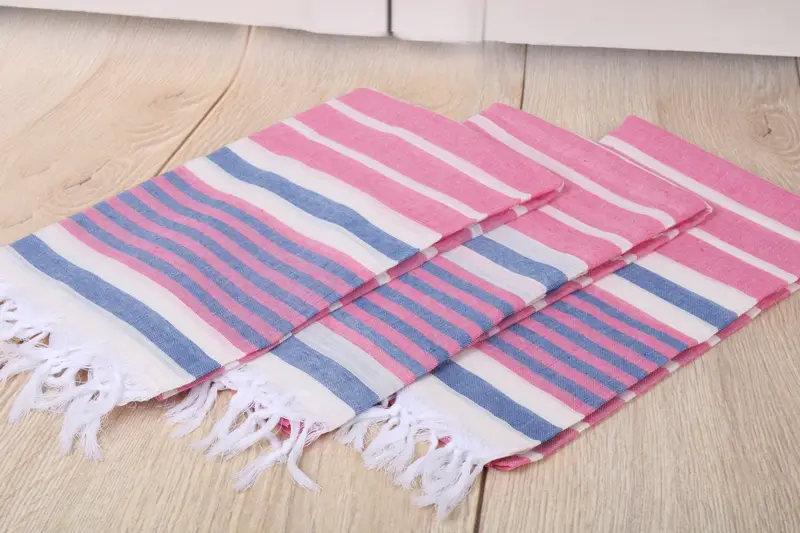 Valentines Day Gift For Her, Bridal Shower Gift, Bridesmaid Favors, Turkish hand towel, 68x40 Cotton Striped Towel, Bachelorette Party Decorations - 6